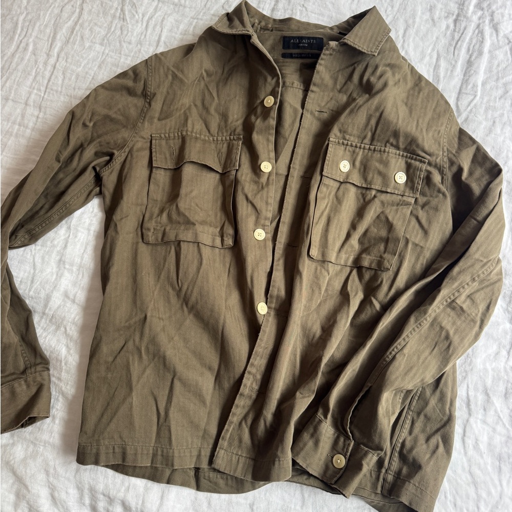 All Saints Khaki Overshirt